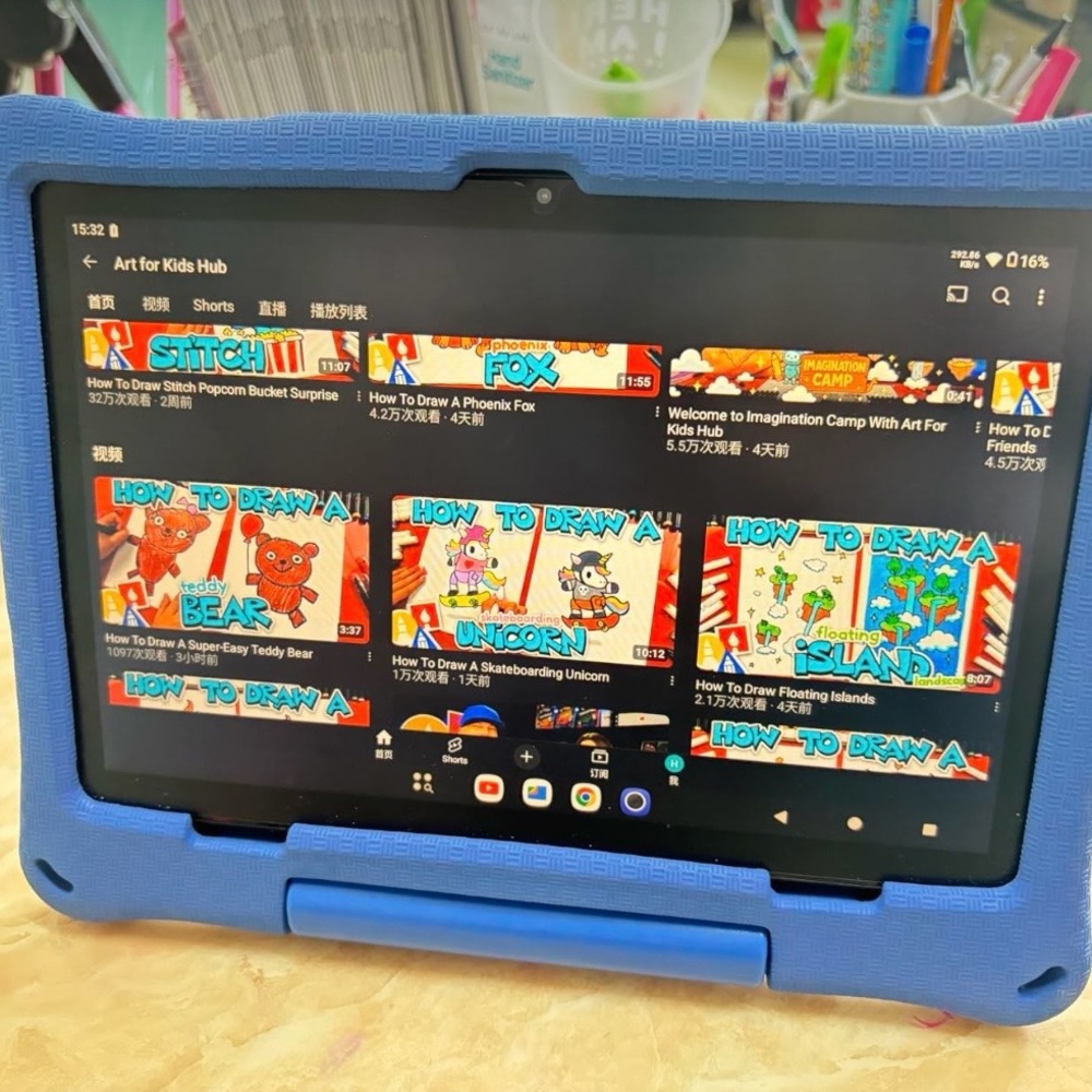 Blue Tablet with Protective Case-Tablet, 10.1 Inch Android 15 Tablet - Picture 12 of 13
